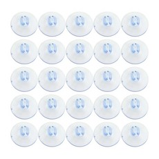 SQXBK 25피스 40mm 스카이 블루 오픈 엔드 흡착 컵 주방 욕실 샤워 트레이 미니 PVC 커넥터 크리스마스 조명 창문 거울 유리 금속에 적합, SQXBK 25피스 40mm 스카이 블루 오픈 엔드 흡