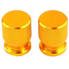 킹콩 타이어 밸브캡 레이저 가공 자동차 오토바이 공용, 골드, 2개