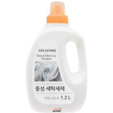 [JKLIVING] 하이리빙 프리미엄 중성 울세탁 세제 1.2L - 홈케어 울세탁 세제 실크 등의 고급 의류 속옷 세탁, 2개, 1.35L