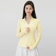 立領防曬衣女修身顯瘦網孔透氣防紫外線口袋瑜伽外套長袖上衣