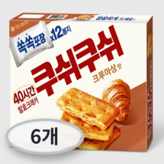 오리온 쿠쉬쿠쉬 크루아상맛, 196.8g, 6개