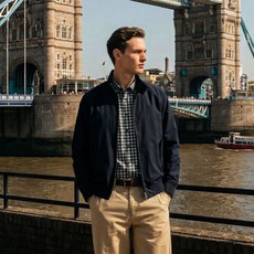 [아쿠아스큐텀] 26SS 남성 프렌치 린넨 깅엄체크 셔츠