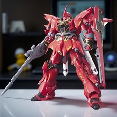 일본 반다이 HGUC MSN-06S 기동전사 건담 시난주 18cm 프라모델