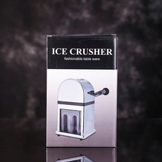 빙수국 얼음분쇄기 수동 칵테일용 아이스크러셔 빙수기 휴대용 얼음 분쇄기 상업용 면도기 스테인레스 스틸 블레이드 여름 가정용, A, 1개