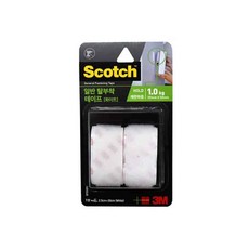 3M 탈부착테이프 화이트 깔깔이 고리탈부착