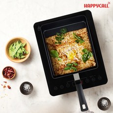 [해피콜] 올 뉴 컴포트 다이아몬드 IH 인덕션 후라이팬 계란말이팬 중형, 상세 설명 참조, 24cm, 1개