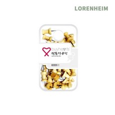 로렌하임 원목장구핀 고정용 세트 30개입 우드핀셋