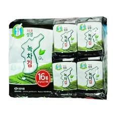지도표 성경 녹차김, 4g, 16개
