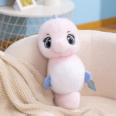 可愛海馬卡通毛絨公仔動物園海洋館紀念玩具系列生日禮物安撫娃娃, 1個, 海馬公仔-粉:30cm