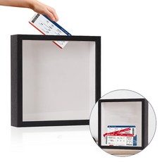 YGG 비행기 뮤지컬 야구 티켓 보관함, 1개, 블랙