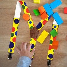 어린이 멜빵 방울 패턴