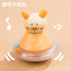 貓咪不倒翁 搖鈴玩具, 1個