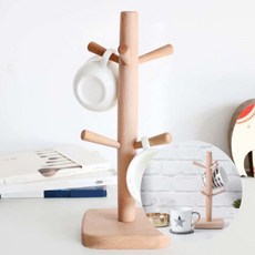 가라지팜 스탠드 우드 컵홀더