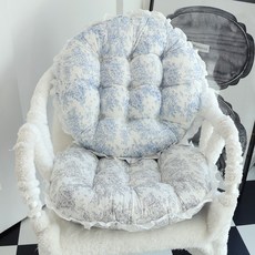 오라이프샵 뜨왈 예쁜 식탁의자방석 방석쿠션, 블루 1개