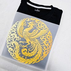 이로나 의류 리폼 DIY 다림질 열전사지 패치 곤룡포 황룡 봉황 대형 소형, 1개, 비상봉황20cm