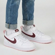 나이키 코트버로우 키즈 운동화 화이트 핑크 PS 리크래프트 로우 찍찍이 아동 스니커즈 발편한 신발