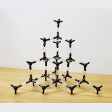 다이아몬드 결정 원자 구조 모형 만들기 탐구 실험 준비물 방과후 연구 늘봄, 1개