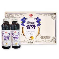 동화약품 부채표 배 도라지 쌍화, 10개, 120ml