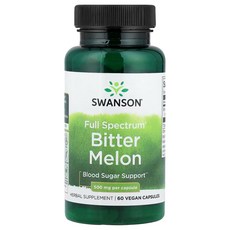 스완슨 비터멜론 여주 500mg 60캡슐 Swanson, 6개, 60정