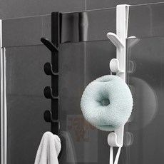장유 오버도어 행거 문걸이훅, 화이트, 1개, 블랙, 화이트