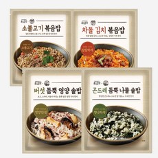 자연별곡 볶음밥 4종 곤드레 솥밥버섯솥밥차돌김치소불고기 294988, 곤드레 듬뿍 나물 솥밥 230g 4팩, 1개, 230g