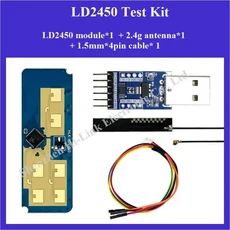 Hi-Link 스마트 홈 모션 타겟 추적 레이더 센서 모듈 거리 각도 24G 미니 HLK-LD2450 새제품 핫, 01 HLK-LD2450 KIT-B, 1개