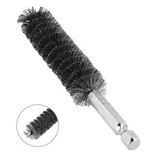 1PC 스레드 와이어 생크 스틸 스테인레스 19MM 브러시 금속 튜브 파이프 굴뚝 4INC 청소 손잡이, 4) 17mm