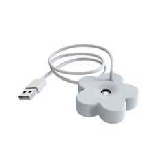 USB小花加濕器 車載家用便攜式小型靜音加濕器, 白色, 白色, 加濕器