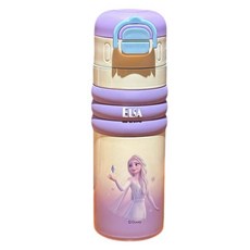 StarR 디즈니 캐릭터 텀블러 15047, 엘사퍼플, 1개, 520ml