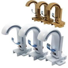 커튼링 커튼브라켓35mm K-350 커텐봉걸이 길이조절 72112ea 1(EA), 화이트(K-350)