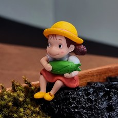 테이블가드닝 옥수수든 소녀 피규어 화분 장식 테라리움 피규어 재료, 1개