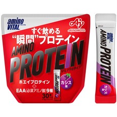 30 BCAA EAA 아지노모토 아미노 바이탈 아미노 단백질 카시스 맛 개 입 파우치, 30개