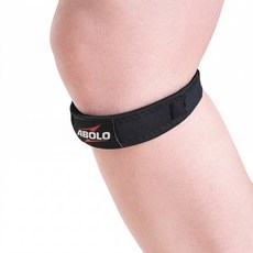 아볼로-S3 고탄력 슬개건 압박 무릎 스트랩 보호대 러닝 등산 얇은 여름 스포츠, 블랙, 2개