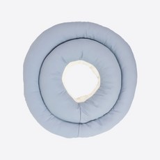 키트니 강아지 고양이 원형 쿠션 도넛 넥카라 [블루 XL], 1개