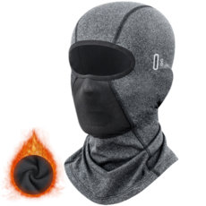 비안 방한 방풍 기모 고글 바라클라바, 다크그레이, 1개