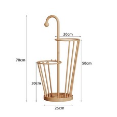 傘架 雨傘收納架 家用入戶門口大容量掛傘架 奶油風鐵藝網紅墻角放傘桶, 活力橙, 1個