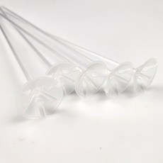 투명 풍선 막대 100P 풍선 스틱 막대기 40cm, 1개, 상세페이지 참조