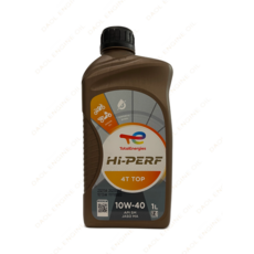 토탈 하이퍼프 4T 탑 10W40 1L 오토바이엔진오일 국산, 1개, 토탈 탑 10W40