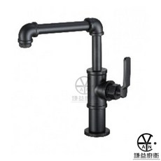 cian丨formula丨工業風黑色廚房龍頭CYA-8745 MB L型廚房龍頭 黑色龍頭, 1個