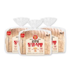 [오티삼립]로만밀 통밀식빵 420g 3봉, 1.26kg, 1개