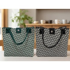 다용도 에이치패턴 토트백 미니 여성 쇼퍼백 판촉용 단체 시장가방