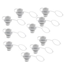 shangren 10Pcs 내구성 보스턴 밸브 Inflatables 고무 뗏목 Airbed 공기 밸브 플러그, 플라스틱, 화이트, 10개