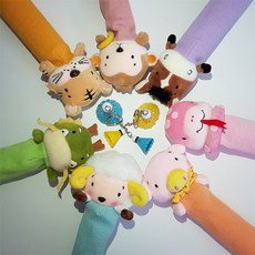 오홍이 12지신 캐릭터 인형 라켓 그립 커버 그립커버, 12꿀꾸리, 1개