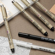 (SAKURA) 사쿠라 피그마 마이크론 펜 검정 (1자루) 일러스트펜 Pigma MICRON, 05 (0.45mm)