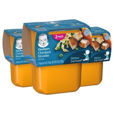 거버 어린이 액상 식품 113g 2개입, 치킨 누들(Chicken Noodles), 226g, 3개