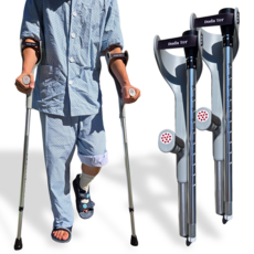 다다터 엘보클러치 재활 팔꿈치 접이식 목발 보행보조기구, 2개