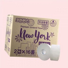 크린센스 뉴욕 꽃무늬 점보롤 (2겹)x16롤 4443137, 크린센스 뉴욕 꽃무늬 점보롤 (2겹)x16롤 44431