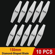 150mm 금속 잔디 스트링 트리머 교체용 톱날 무선 배터리 깎는 기계 정원용 전동 공구 액세서리, 10PCS Blade