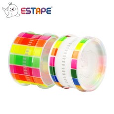 王佳 MEMO 易撕貼 2入 (重複貼黏 可書寫 便利貼 手帳 標籤 註記), 1個, 全彩4色 + 頭彩8色,桃紅黑底