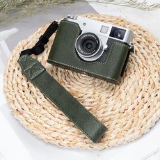 필름 x half 가죽 하프케이스 카메라 포함 스트랩 보호 케이스, O. Fuji Xhalf Green Prote